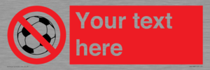 PV5198: Custom No Ball Games Sign