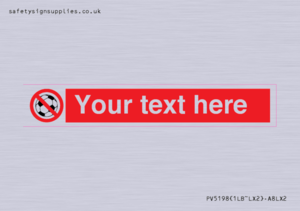 PV5198: Custom No Ball Games Sign