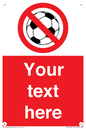 PV5198: Custom No Ball Games Sign