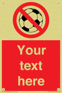 PV5198: Custom No Ball Games Sign