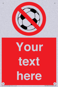 PV5198: Custom No Ball Games Sign