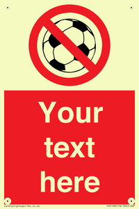 PV5198: Custom No Ball Games Sign