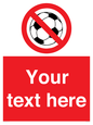 PV5198: Custom No Ball Games Sign