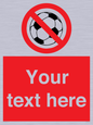 PV5198: Custom No Ball Games Sign