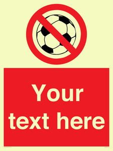 PV5198: Custom No Ball Games Sign