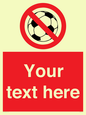 PV5198: Custom No Ball Games Sign