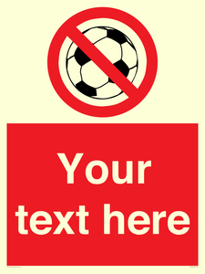 PV5198: Custom No Ball Games Sign
