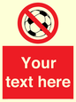 PV5198: Custom No Ball Games Sign