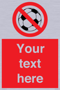 PV5198: Custom No Ball Games Sign