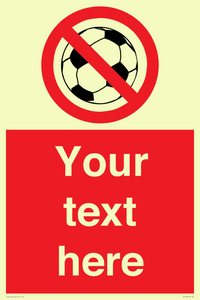 PV5198: Custom No Ball Games Sign