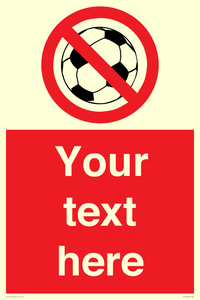 PV5198: Custom No Ball Games Sign
