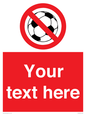 PV5198: Custom No Ball Games Sign