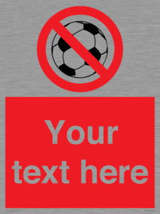 PV5198: Custom No Ball Games Sign