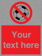 PV5198: Custom No Ball Games Sign