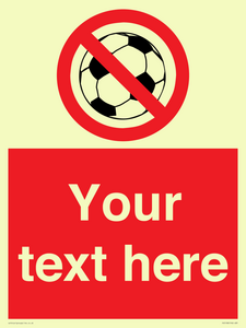 PV5198: Custom No Ball Games Sign