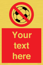PV5198: Custom No Ball Games Sign