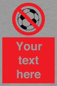 PV5198: Custom No Ball Games Sign