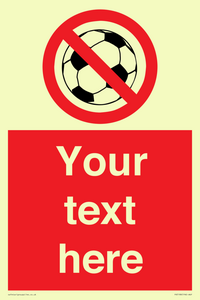 PV5198: Custom No Ball Games Sign