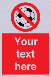 PV5198: Custom No Ball Games Sign