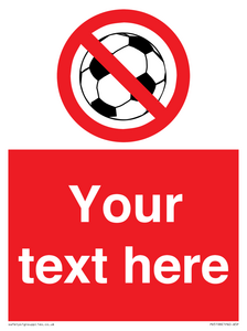 PV5198: Custom No Ball Games Sign