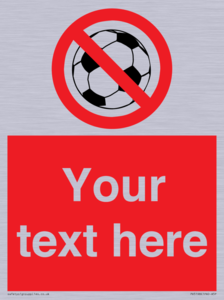 PV5198: Custom No Ball Games Sign