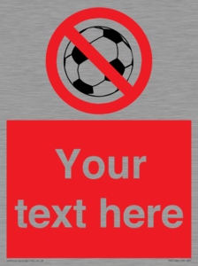 PV5198: Custom No Ball Games Sign