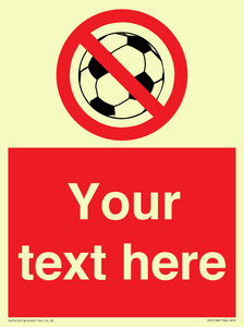PV5198: Custom No Ball Games Sign