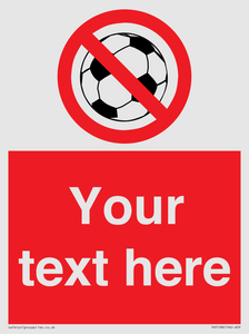 PV5198: Custom No Ball Games Sign