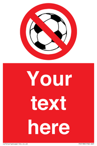 PV5198: Custom No Ball Games Sign