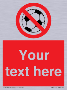 PV5198: Custom No Ball Games Sign