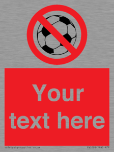 PV5198: Custom No Ball Games Sign