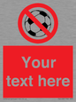 PV5198: Custom No Ball Games Sign