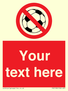 PV5198: Custom No Ball Games Sign