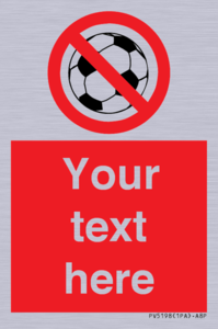 PV5198: Custom No Ball Games Sign