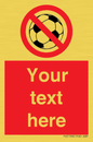 PV5198: Custom No Ball Games Sign