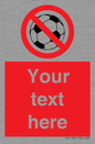 PV5198: Custom No Ball Games Sign