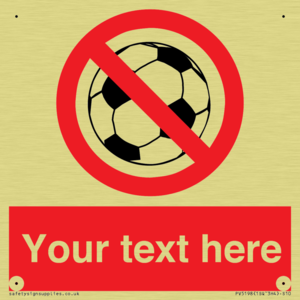 PV5198: Custom No Ball Games Sign