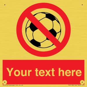 PV5198: Custom No Ball Games Sign