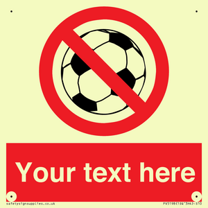 PV5198: Custom No Ball Games Sign