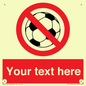 PV5198: Custom No Ball Games Sign