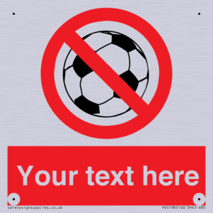 PV5198: Custom No Ball Games Sign