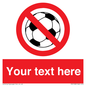 PV5198: Custom No Ball Games Sign