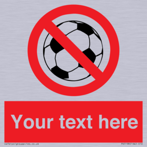 PV5198: Custom No Ball Games Sign