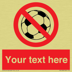 PV5198: Custom No Ball Games Sign