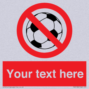 PV5198: Custom No Ball Games Sign