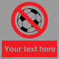 PV5198: Custom No Ball Games Sign