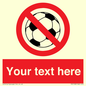 PV5198: Custom No Ball Games Sign