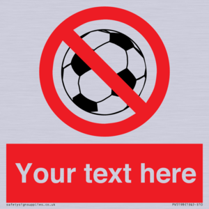 PV5198: Custom No Ball Games Sign