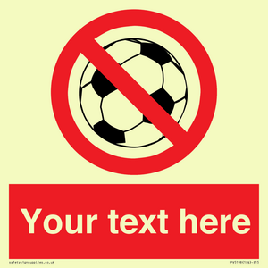 PV5198: Custom No Ball Games Sign