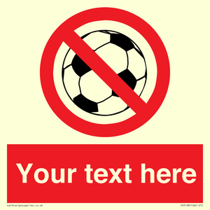 PV5198: Custom No Ball Games Sign